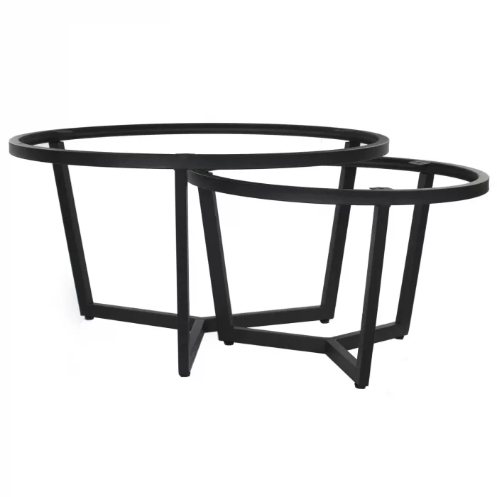 patas de mesa nomen set de 2 redondas metálicas negras ardonza.com