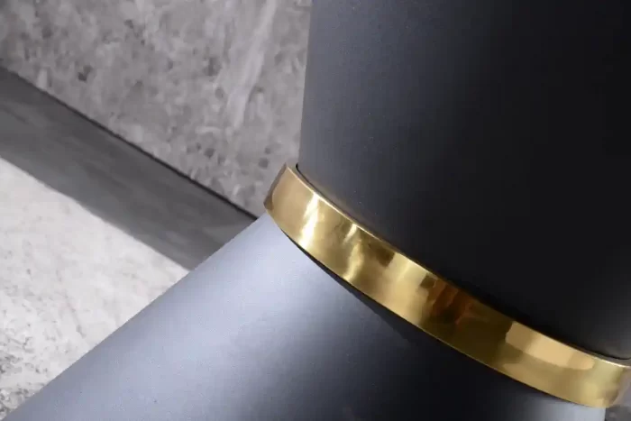 pata de mesa Conic de salón negro y oro 72 cm de altura Ardonza.com