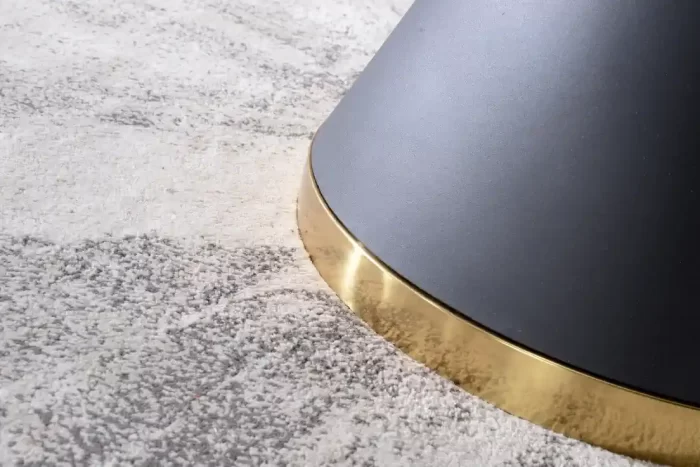 pata de mesa Conic de salón negro y oro 72 cm de altura Ardonza.com