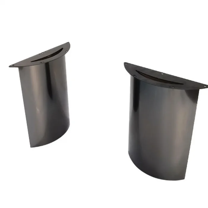 patas de mesa Luna en metal brillante con efecto espejo en ardonza.com