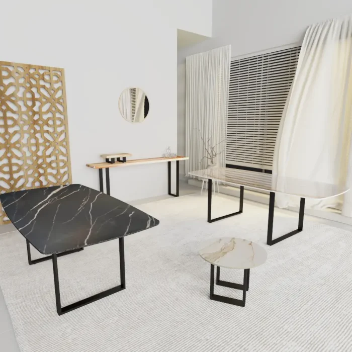 Pata de mesa "CUADRADA" metal 10x25, 40x30, 80x30, 72x60, 72x80 por UD