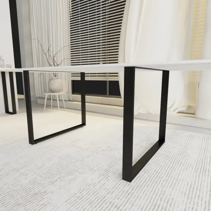 Pata de mesa "Cuadrada" en metal de 72x80 cm para mesas de salón grandes
