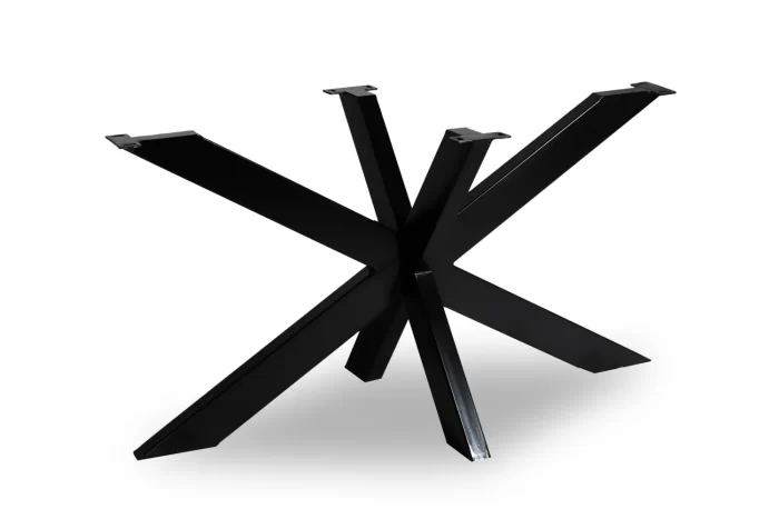 Pata de mesa Aspa-M metálica negra en Ardonza.com