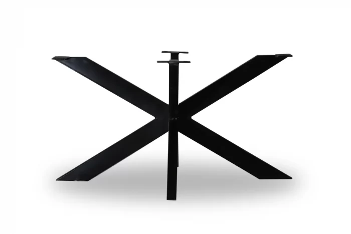 Pata de mesa Aspa-M metálica negra en 74 cm de alto