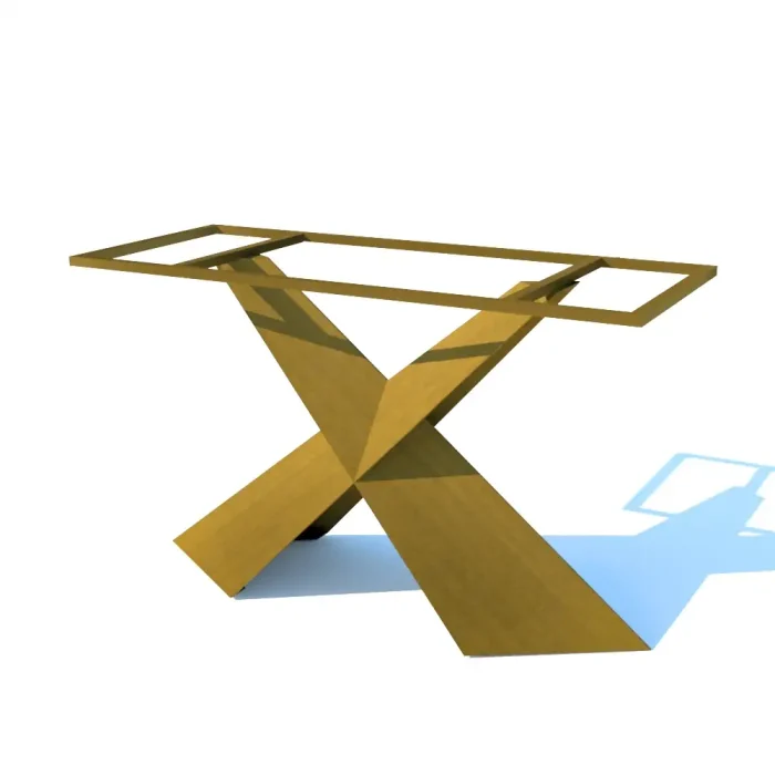 pata de mesa de salón Dedit metal y dorado