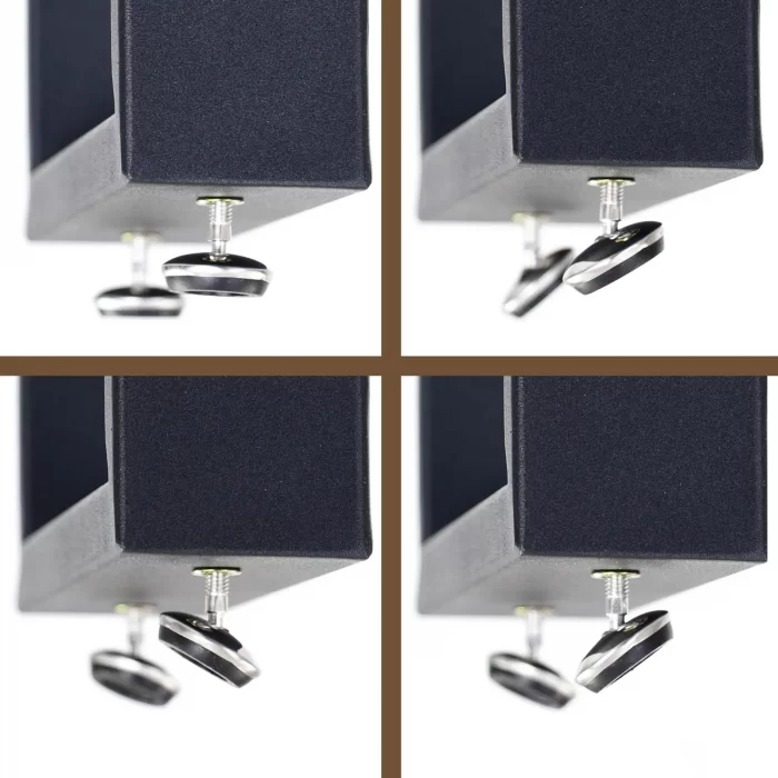 Pata de mesa cuadrada con topes pivotantes en Ardonza.com
