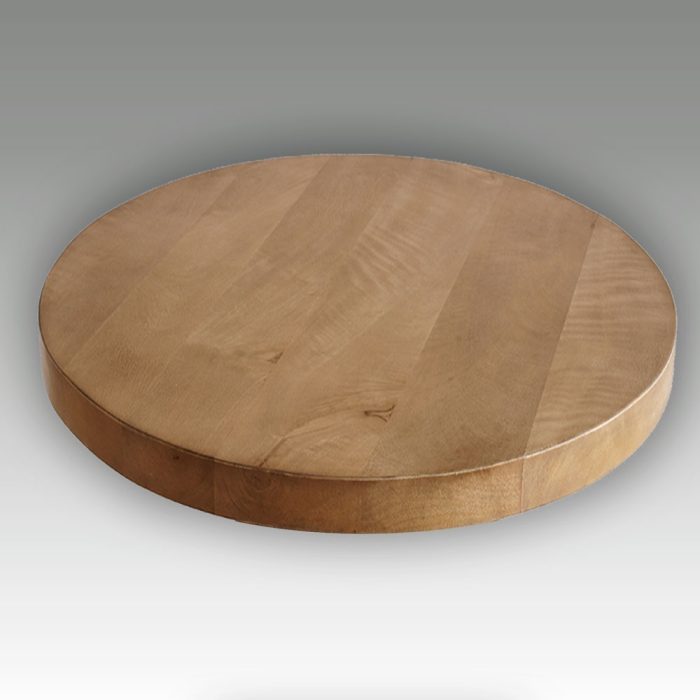sobre de mesa tina top en madera de mango de 60 cm de diametro