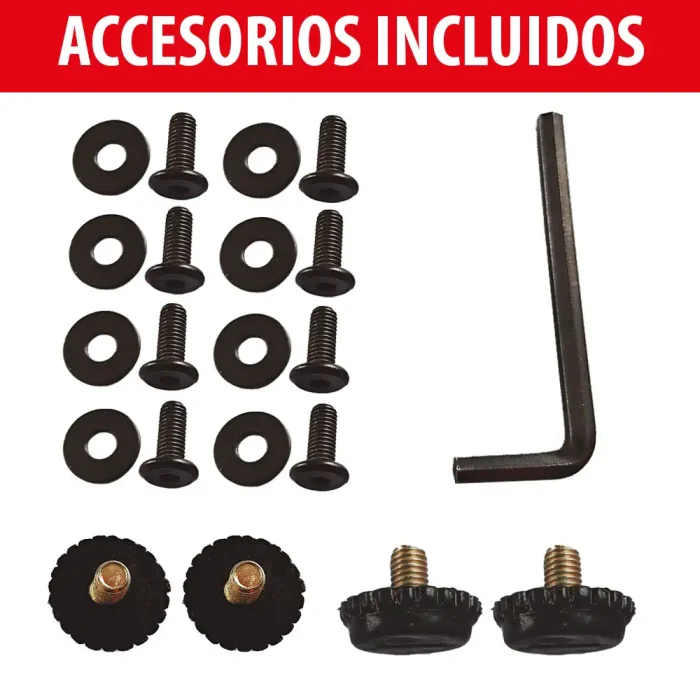 accesorios incluidos en patas de mesa apsa metálicas tornillos y topes de suelo