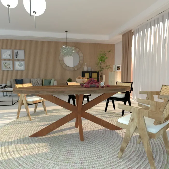 Patas de mesa ASPA Acacia para mesa de salón 160x70x74 cm