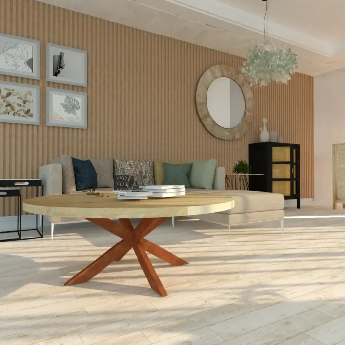 Patas de mesa ASPA Acacia para mesa de centro 80x80x42 cm
