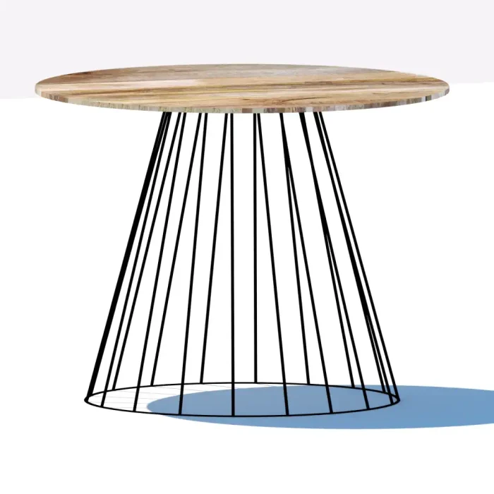 Mesa auxiliar Loth madera Mango y metal