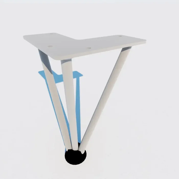 Pata de mesa PIN Blanca o Negra 4 alturas por uds. - Imagen 24