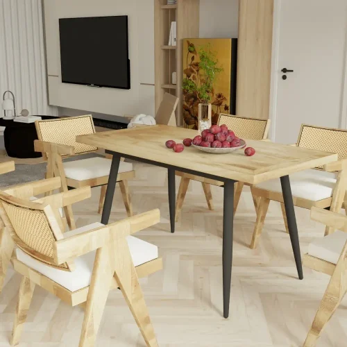 Tablero de mesa de madera maciza de mango 15-16 mm 90x70 cm - referencia  Mqm-350702