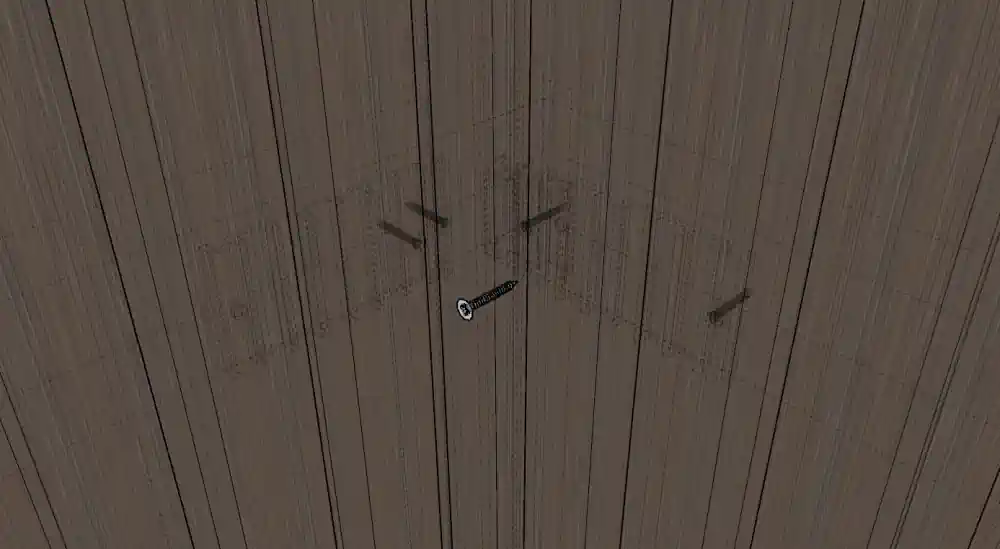 Grapa de instalación de panel 3D exterior en rincón - Ejemplo 7