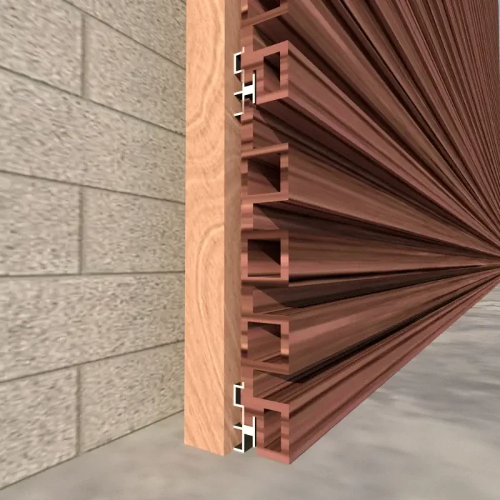 Montaje paso 2 de panel exterior 3D con grapas sobre rastrel
